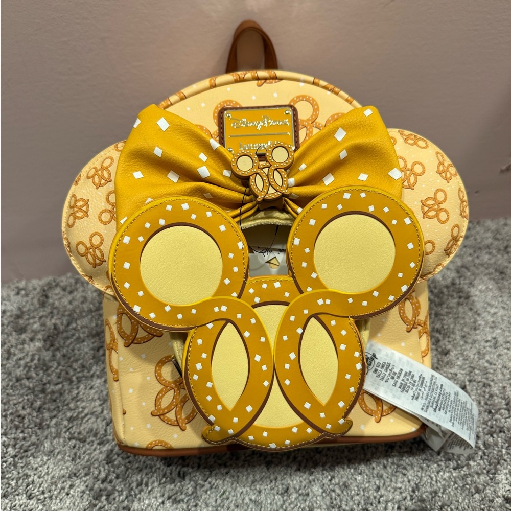 Disney Loungefly Mickey Pretzel Backpack with Ears